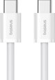 Καλώδιο USB Baseus USB-C - USB-C 1 m Λευκό (6932172648800)