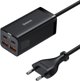 Φορτιστής Baseus Φορτιστής τοίχου Baseus GaN3 Pro 2xUSB-C + 2xUSB, 100W (μαύρη)