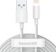 Baseus Wisdom Regular USB to Lightning Cable Λευκό 1.5m (TZCALZJ-02) (BASTZCALZJ02)