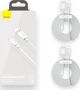 Baseus Wisdom Regular USB to Lightning Cable Λευκό 1.5m (TZCALZJ-02) (BASTZCALZJ02)