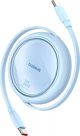 HUB USB Baseus Καλώδιο USB-C σε USB-C Baseus Free2Draw, PD, 100W, 1m (μπλε)