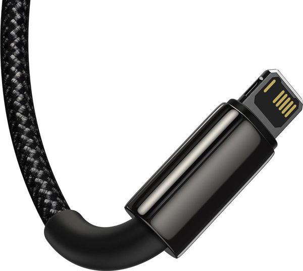 Καλώδιο USB Baseus USB-A - USB-C + microUSB + Lightning 1.5 m Μαύρο (CAMLTWJ-01)
