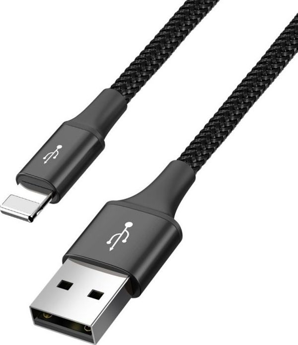 Καλώδιο USB Baseus USB-A - USB-C + microUSB + 2x Lightning 1.2 m Μαύρο (CA1T4-A01)