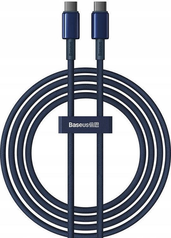 Cable 100W 5A 2m USB-C - USB-C Baseus Tungsten Glod blue