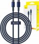 Cable 100W 5A 2m USB-C - USB-C Baseus Tungsten Glod blue