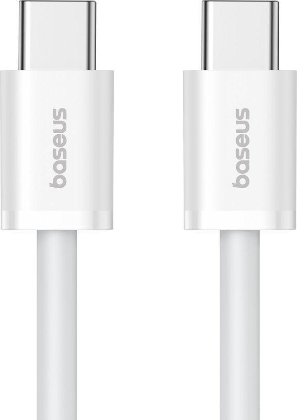 Καλώδιο USB Baseus USB-C - USB-C 2 m Λευκό (6932172648794)