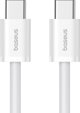 Καλώδιο USB Baseus USB-C - USB-C 2 m Λευκό (6932172648794)