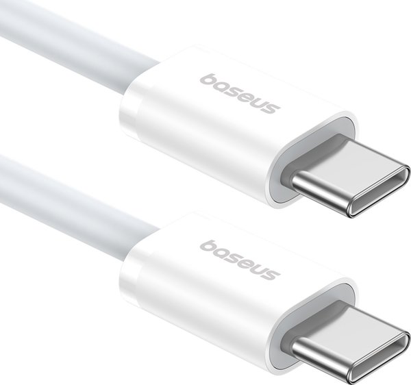Καλώδιο USB Baseus USB-C - USB-C 2 m Λευκό (6932172648794)