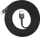 Καλώδιο USB Baseus USB-A - Lightning 2 m Μαύρο-Χρυσό (CALKLF-CV1)