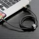 Καλώδιο USB Baseus USB-A - Lightning 2 m Μαύρο-Χρυσό (CALKLF-CV1)
