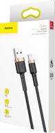 Καλώδιο USB Baseus USB-A - Lightning 2 m Μαύρο-Χρυσό (CALKLF-CV1)