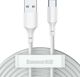 Καλώδιο USB Baseus USB-A - USB-C 1.5 m Λευκό (TZCATZJ-02)