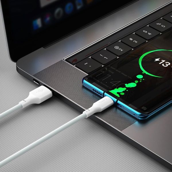 Καλώδιο USB Baseus USB-A - USB-C 1.5 m Λευκό (TZCATZJ-02)