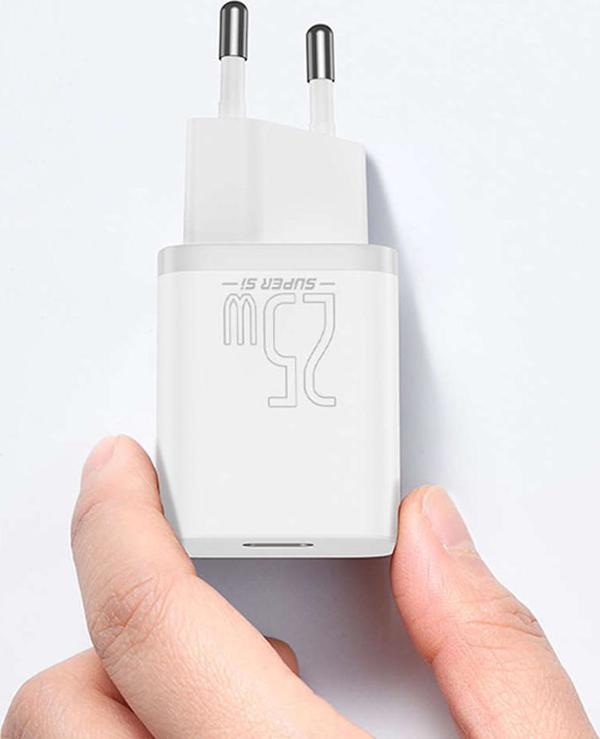 Φορτιστής Baseus Super Si 1x USB-C 3 A (BSU3037WHT)
