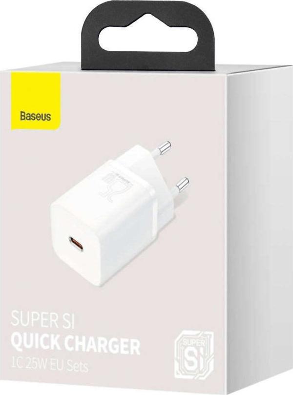 Φορτιστής Baseus Super Si 1x USB-C 3 A (BSU3037WHT)