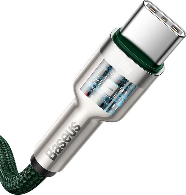 Καλώδιο USB Baseus USB-C - USB-C 2 m Πράσινο (baseus_20210316150155)