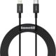 Καλώδιο USB Baseus USB-C - Lightning 2 m Μαύρο (BSU2663BLK)