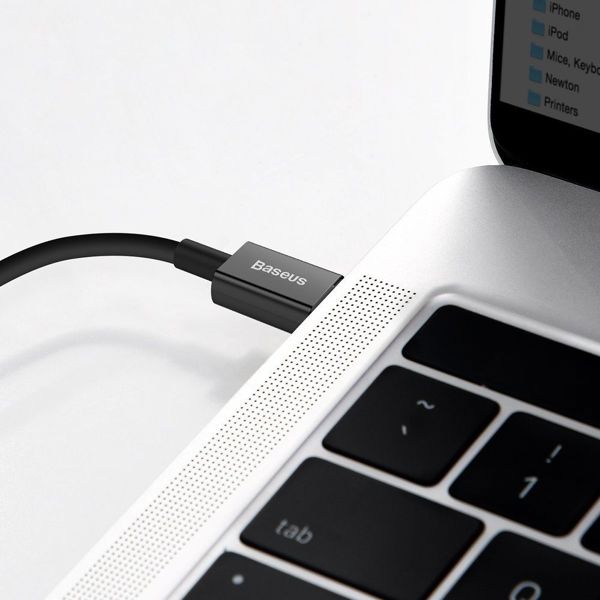 Καλώδιο USB Baseus USB-C - Lightning 2 m Μαύρο (BSU2663BLK)