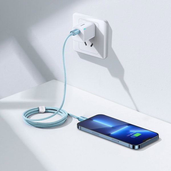 Καλώδιο USB Baseus USB-C - Lightning 1.2 m Ανοιχτό Μπλε (BSU3637)