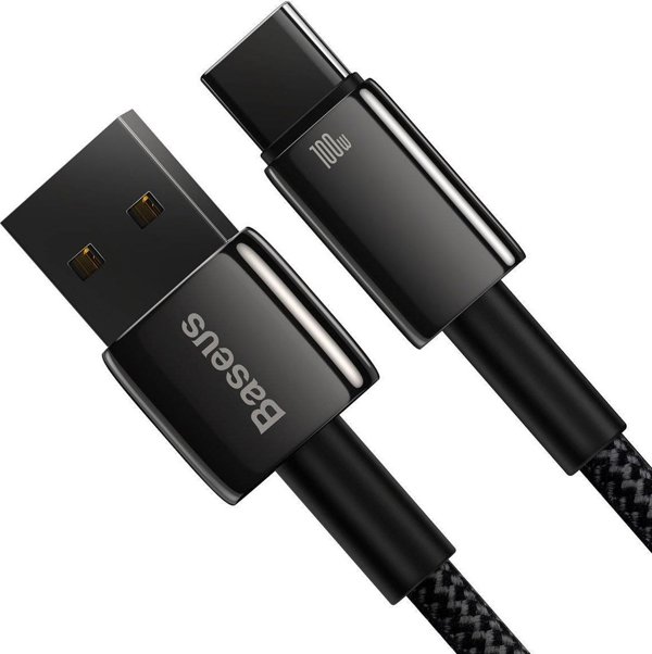 Baseus Tungsten Gold Cable USB to USB-C, 100W, 1m (black)