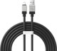 Καλώδιο USB Baseus USB-A - Lightning 2 m Μαύρο (CAKW000501)