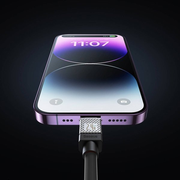 Καλώδιο USB Baseus USB-A - Lightning 2 m Μαύρο (CAKW000501)