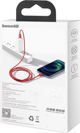 Καλώδιο USB Baseus USB-A - Lightning 1 m Κόκκινο (BSU2661RED)