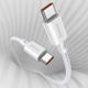 Καλώδιο USB Baseus USB-C - USB-C 1 m Λευκό (BSU2849WHT)