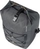 Basil Μονή τσάντα BASIL NAVIGATOR STORM SINGLE PANNIER BAG L 25-31 L, Hook On System, αδιάβροχη, γκρι μαύρο (NEW 2024)