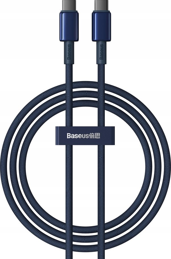 Καλώδιο USB Baseus USB-C - USB-C 1 m Μπλε (BSU4879)