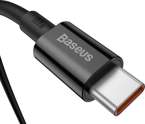 Καλώδιο USB Baseus USB-C - USB-C 1 m Μαύρο (BSU2848BLK)