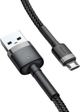 Baseus Cafule Micro USB cable 2.4A 0,5m (gray + black)