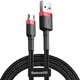Καλώδιο USB Baseus USB-A - microUSB 2 m Μαύρο-κόκκινο (CAMKLF-C91)