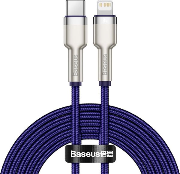 Καλώδιο USB Baseus USB-C - Lightning 2 m Μωβ (baseus_20210315153755)