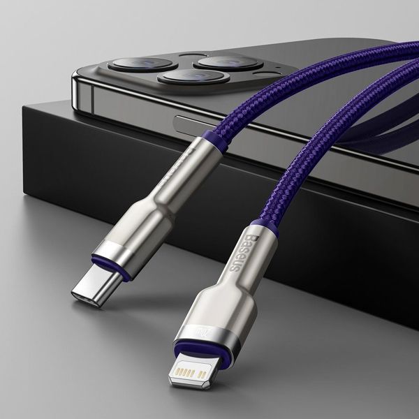 Καλώδιο USB Baseus USB-C - Lightning 2 m Μωβ (baseus_20210315153755)