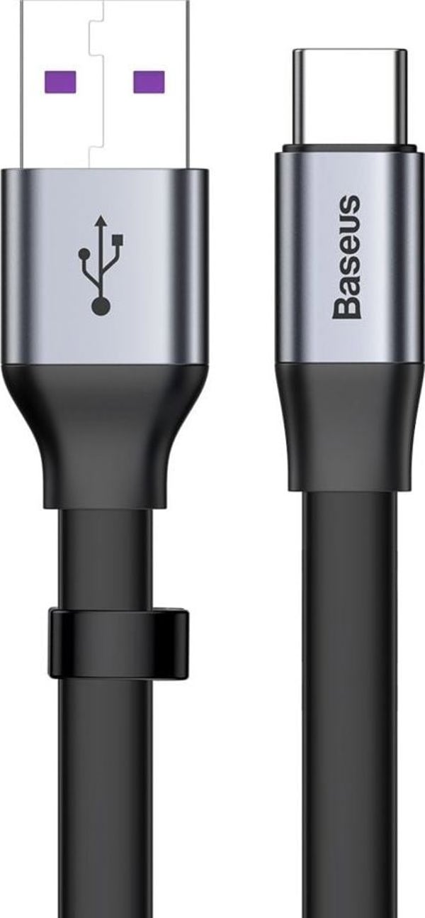 Καλώδιο USB Baseus USB-A - USB-C 0.23 m Μαύρο-γκρι (6953156293427)