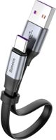 Καλώδιο USB Baseus USB-A - USB-C 0.23 m Μαύρο-γκρι (6953156293427)