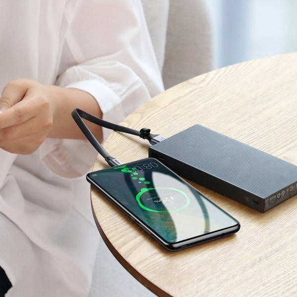 Καλώδιο USB Baseus USB-A - USB-C 0.23 m Μαύρο-γκρι (6953156293427)