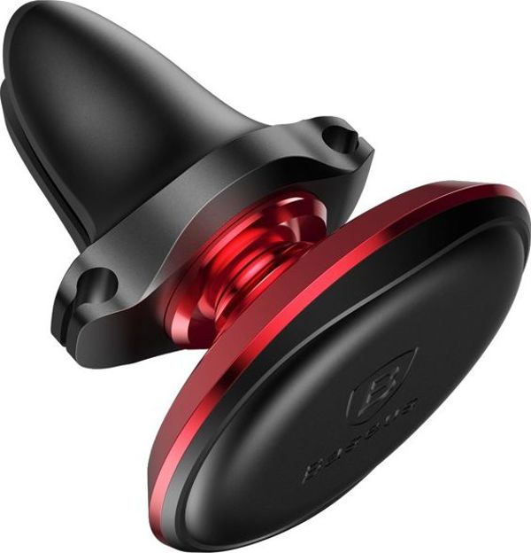 Baseus car holder magnetic with cable clip red new2 air vent 6932172648770