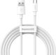 Baseus Simple Wisdom Data Cable Kit USB To Micro 2.1a 2pcs/set 1.5m White (TZCAMZJ-02) (BASTZCAMZJ-02)