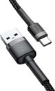 Baseus Cafule Braided USB 2.0 Cable USB-C male - USB-A male Μαύρο 3m (CATKLF-UG1) (BASCATKLF-UG1)