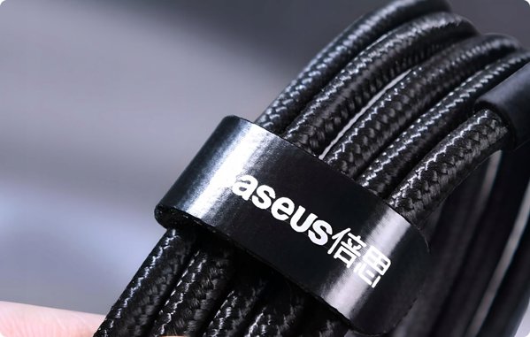 Cable Baseus Cafule USB-C do USB-C 100W, 1m, 2-Pack (Red-Black, Gray-Black)