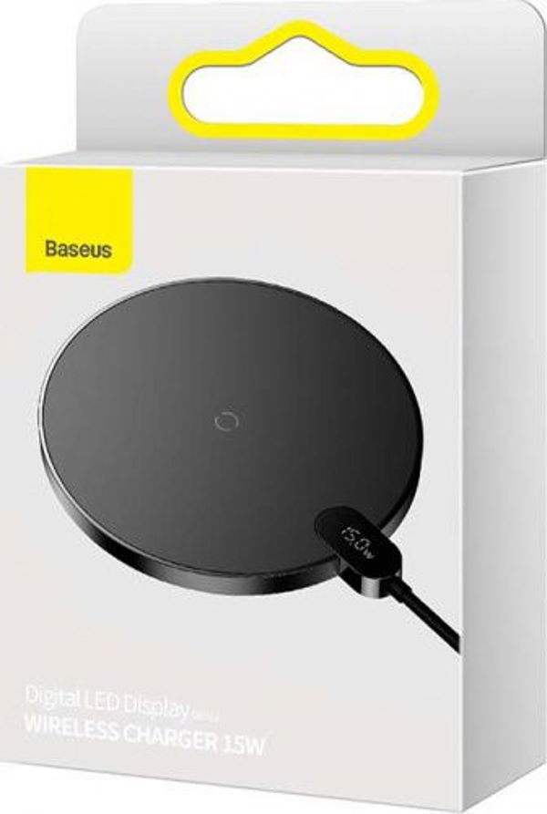 Φορτιστής Baseus Digital LED Επαγωγικός 1x USB-A 2 A (BSU3185BLK)