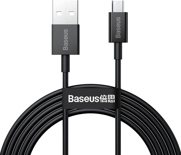 Καλώδιο USB Baseus USB-A - microUSB 2 m Μαύρο (BSU2823BLK)
