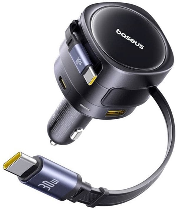 Φορτιστής αυτοκινήτου Baseus PD 2x θύρα USB 90W μαύρο 6932172682606