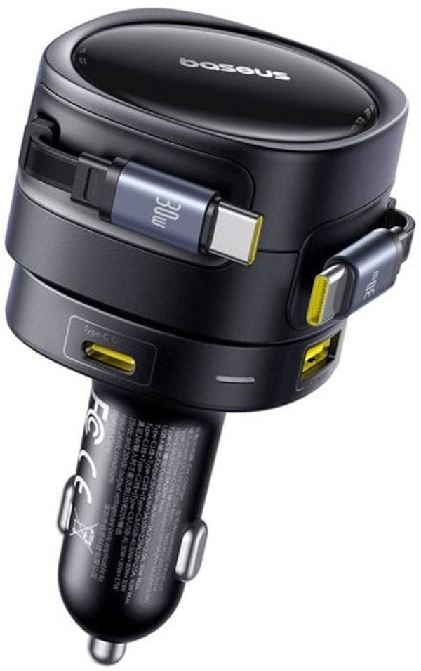 Φορτιστής αυτοκινήτου Baseus PD 2x θύρα USB 90W μαύρο 6932172682606