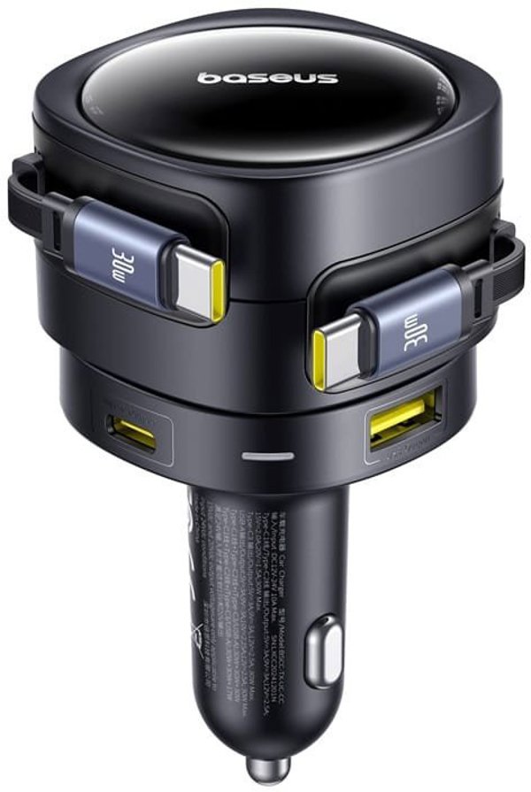 Φορτιστής αυτοκινήτου Baseus PD 2x θύρα USB 90W μαύρο 6932172682606