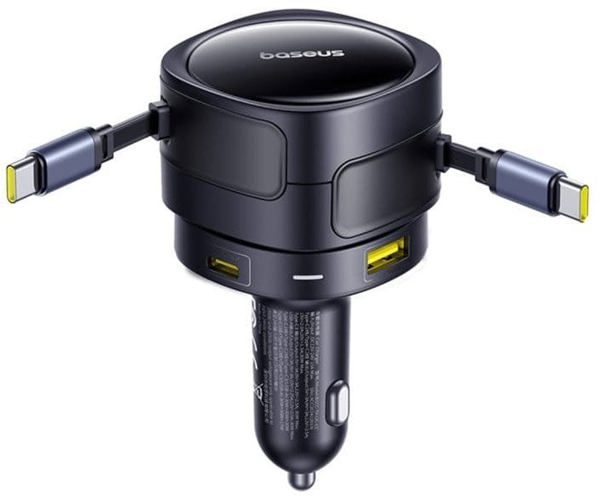 Φορτιστής αυτοκινήτου Baseus PD 2x θύρα USB 90W μαύρο 6932172682606