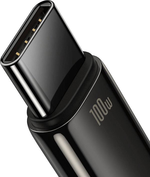 Baseus Tungsten Gold Cable USB to USB-C, 100W, 2m (black)