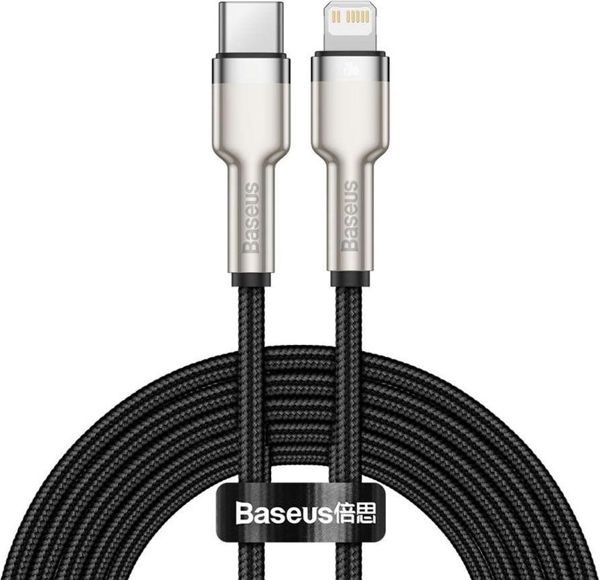 Καλώδιο USB Baseus USB-C - Lightning 2 m Μαύρο (CATLJK-B01)